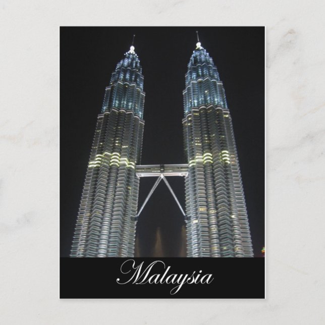 Petronas Towers at Night Postcard (Front)