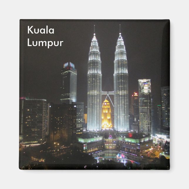 petronas towers malaysia magnet (Front)