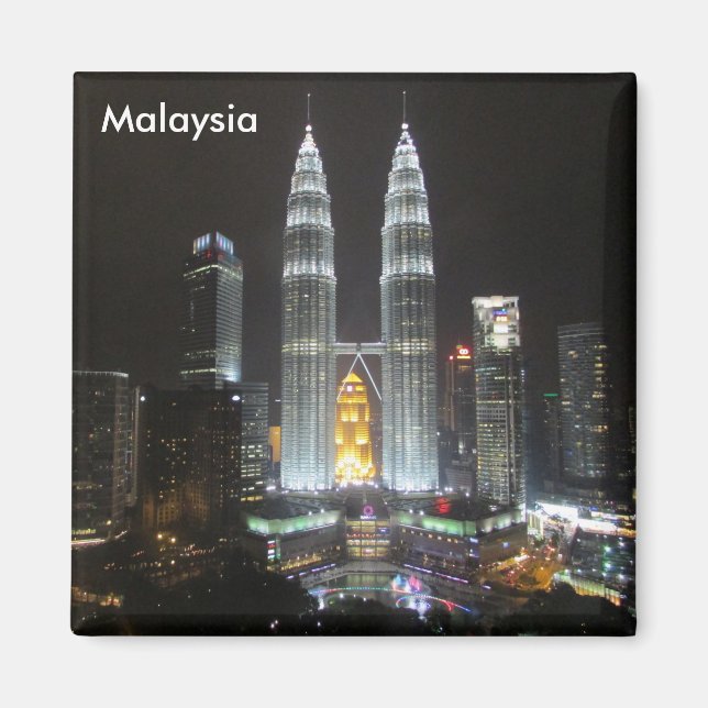 petronas towers malaysia magnet (Front)