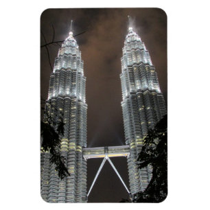 petronas towers night magnet