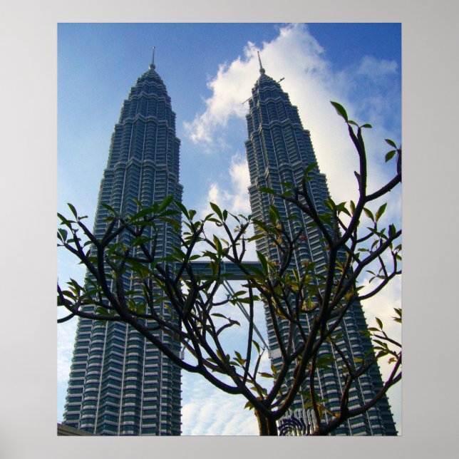 petronas towers plant poster (Front)
