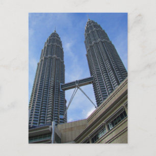 petronas towers twin postcard