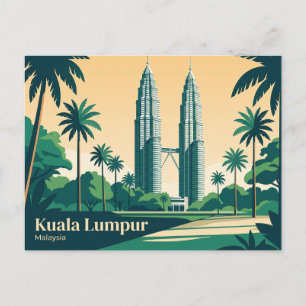 Petronas Twin Towers Malaysia Postcard