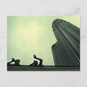 petronas twin towers postcard