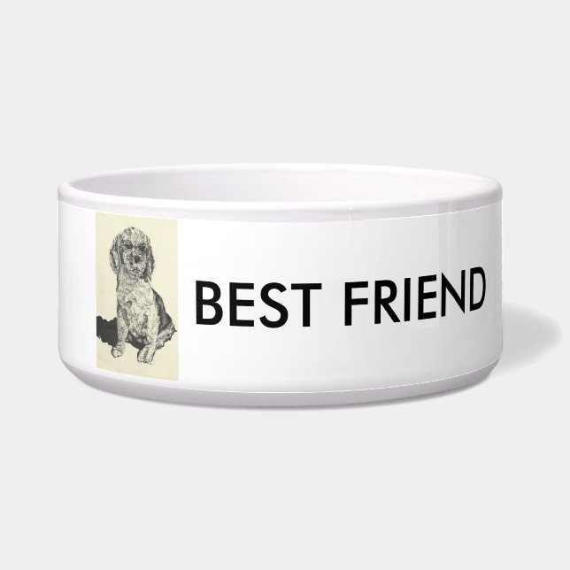 Pets Bowl  -Cocker Spaniel Best Friend (Front)
