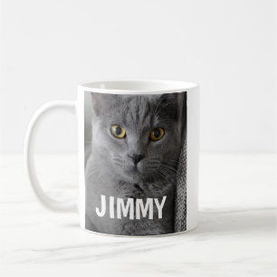 PETS CAT TYPOGRAPHY CUSTOM COFFEE MUG