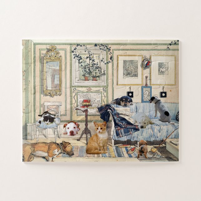 Pets' Cosy Corner  Jigsaw Puzzle (Horizontal)