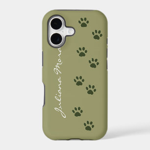 pets dog cat pawprints add name