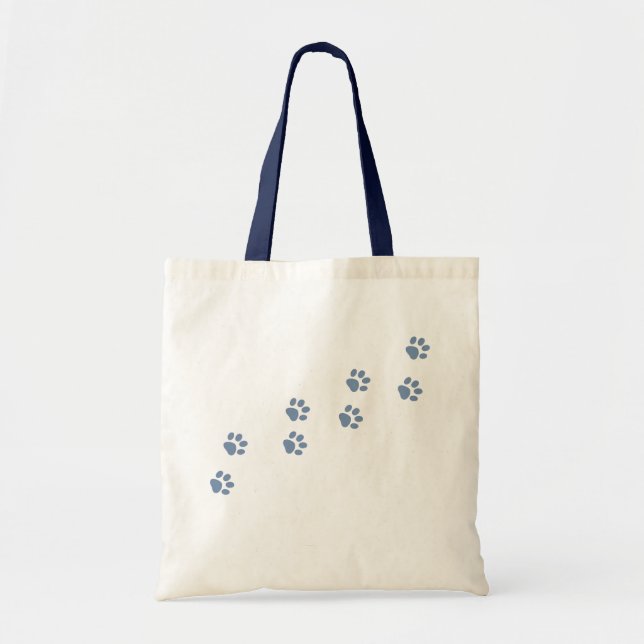 pets dog cat pawprints tote bag (Front)