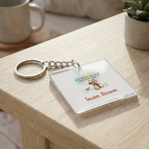 Pets Dog Christmas Animals acrylic key chain
