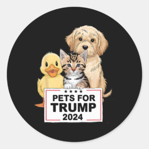 Pets For Trump Make Pets Safe Again 1 Classic Round Sticker