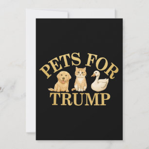 Pets for Trump: Show Support for Donald Trump 2024 Invitation