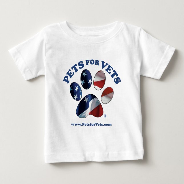 Pets for Vets Baby T-Shirt (Front)