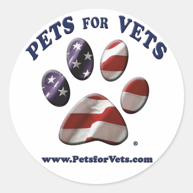 Pets for Vets Sticker (Front)