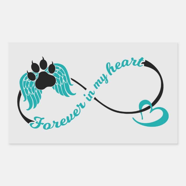Pets Forever In My Heart Rectangular Sticker (Front)