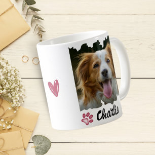 Pets Lover Custom Photo And Name Modern Gift Coffee Mug