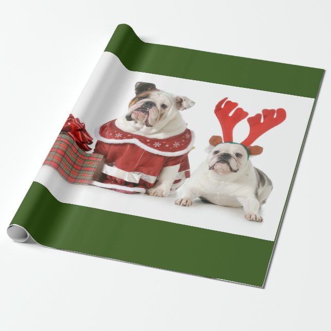 PETS LOVERS CHRISTMAS GIFT Wrapping Paper (Unrolled)