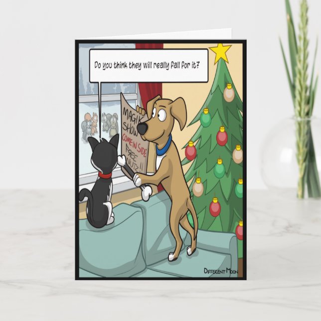 Pet's Magic Show Christmas Card (Front)