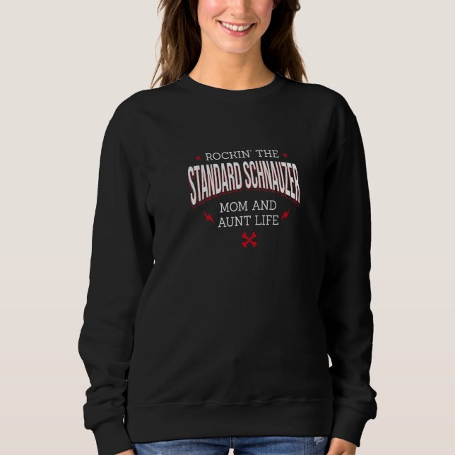 Pets Mittelschnauzer  Single Dog Breed  1 Sweatshirt (Front)