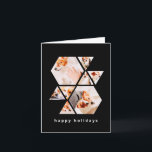 Pets Modern Shapes Geometric 8 Collage Photo Note Card<br><div class="desc">Add eight (8) custom photos of your pet and pet's name. Add your photos and if needed,  unmask the group of photo and frame,  adjust the image against the frame,  then click mask.</div>