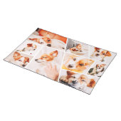 Pets Modern Simple Custom 9 Photos Collage Placemat (On Table)