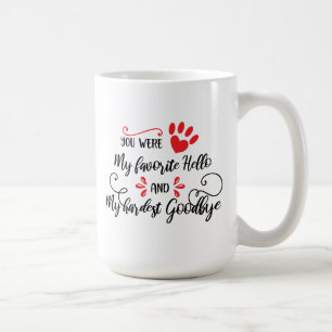 Pet's Name and Quote Memorial Coffee Mug