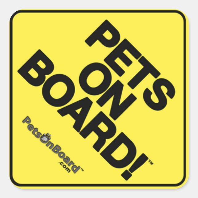 Pets On Board™ Sign Stickers 1 1/2 in. Sheet of 20 (Front)