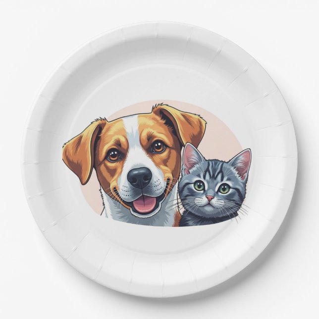 pets paper plate (Front)