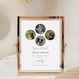 Pets Party Favour Biscuit Bar Dog Treat Wedding Pedestal Sign