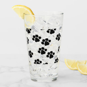 Pets Paw Prints Glass
