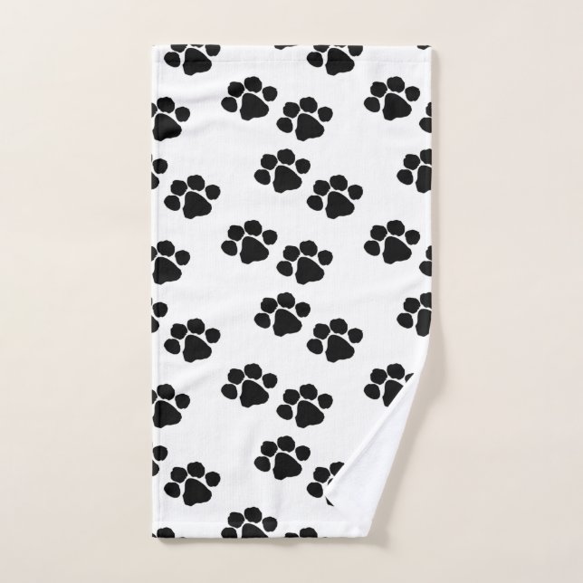 Pets Paw Prints Hand Towel (Hand Towel)