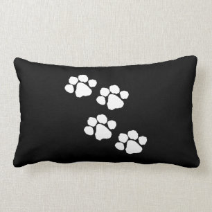 Pets Paw Prints Lumbar Cushion