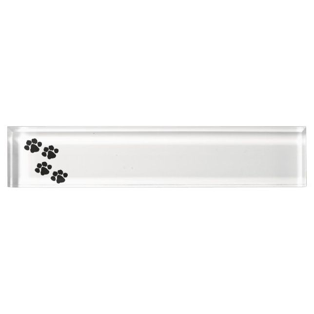 Pets Paw Prints Nameplate (Front)