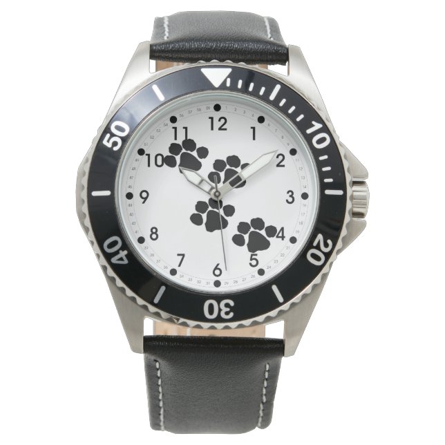 Pets Paw Prints Watch (Front)
