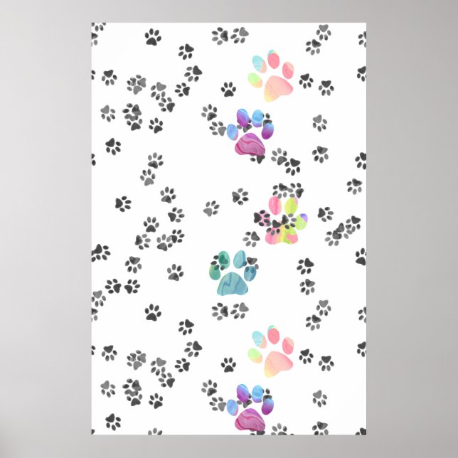 Pets Pawprints Poster (Front)