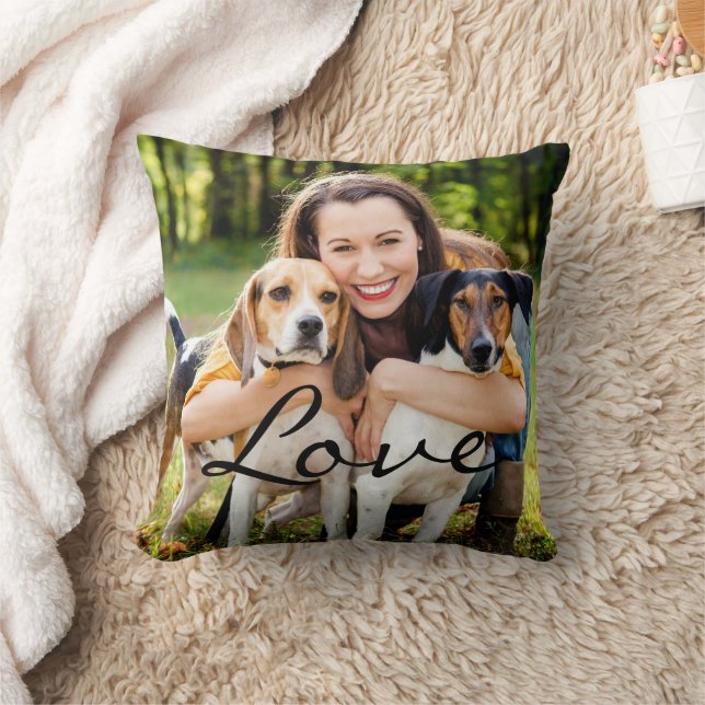 Pets Photo Love Cushion (Blanket)