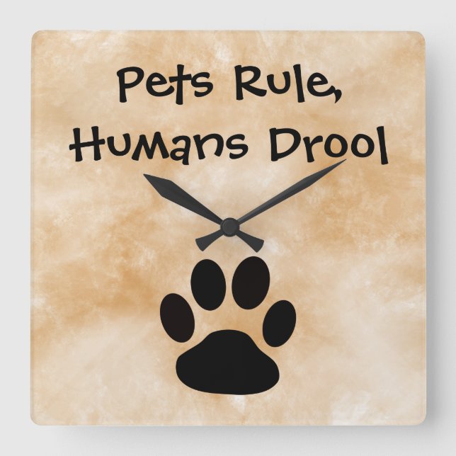 Pets Rule Clock (Front)