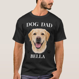 Pet's Simple Modern Cool Custom Dog Name and Photo T-Shirt