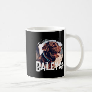 Pets Simple Modern Cool Nge Name And Photo  Coffee Mug
