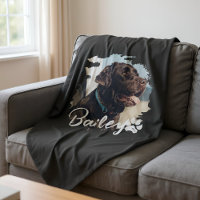 Pet's Simple Modern Cool Typography Name and Photo