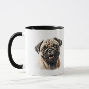 Pet's Simple Modern Cool Typography Name and Photo Mug