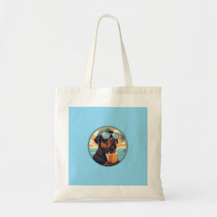 Pet's Simple Modern Cool Typography Name and Photo Tote Bag