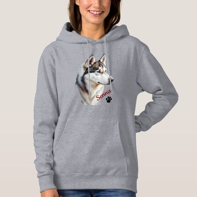 Pet's Simple Modern Cool Typography Name Hoodie (Front)