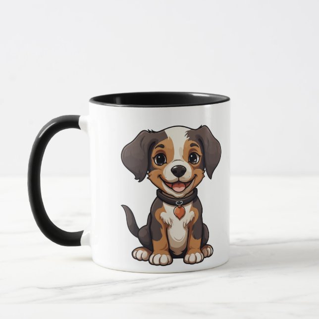 Pet's Simple Modern Cool Typography Photo Mug (Left)