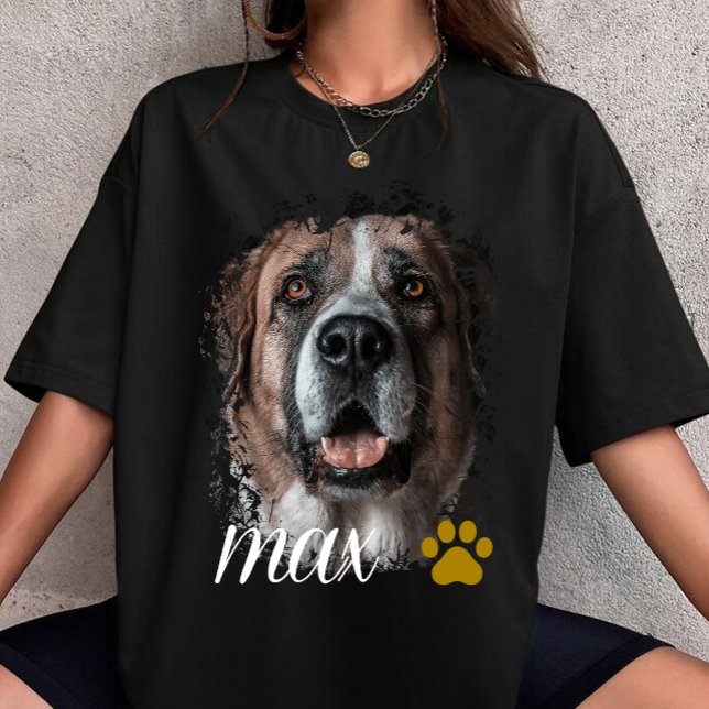 Pet's Simple Modern custom your dog name here T-Shirt (Creator Uploaded)