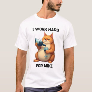 Pet's Simple Modern Funny Cat Name and Photo T-Shirt