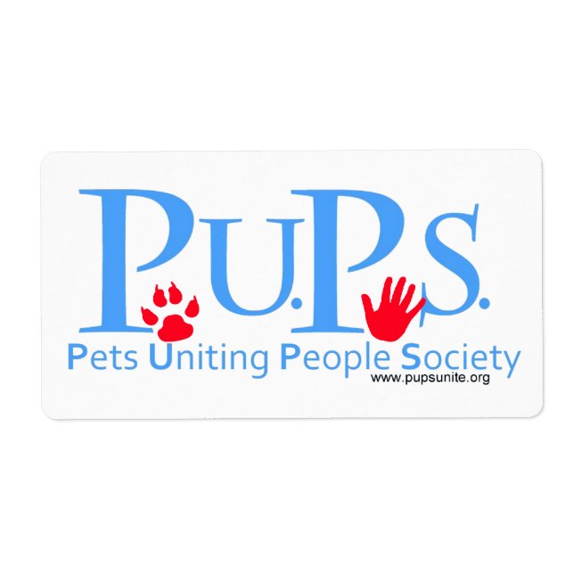 Pets Uniting People Society Stickers (Front)