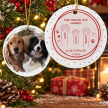 Pets Wedding Photo Double Sided