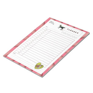 petsitter daily planner notepad