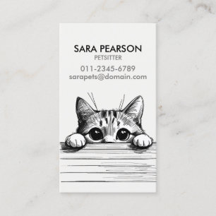 Petsitter Pet Minder Animals Cats Business Card